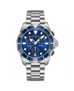 Szwajcarski zegarek męski do nurkowania Certina DS Action Chronograph C032.417.11.041.00 (C0324171104100)