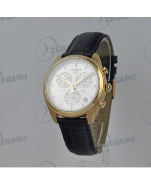 Szwajcarski, elegancki zegarek męski TISSOT PR 100 Chronograph T101.417.36.031.00 (T1014173603100)