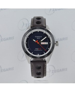 Szwajcarski, sportowy zegarek męski TISSOT PRS 516 POWERMATIC 80 T100.430.16.041.00 (T1004301604100) zegarek na pasku