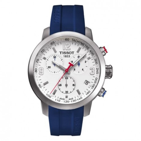 Szwajcarski, sportowy zegarek męski TISSOT PRC 200 ICE HOCKEY SPECIAL EDITION T055.417.17.017.02 (T0554171701702) na pasku