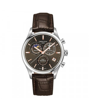 Szwajcarski, sportowy zegarek męski Certina DS-8 Chronograph Moon Phase C033.450.16.081.00 (C0334501608100)
