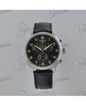Szwajcarski, elegancki zegarek męski TISSOT CHRONO XL CLASSIC T116.617.16.057.00 (T1166171605700) z szafirowym szkłem