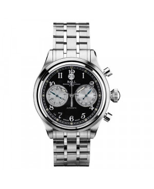 Szwajcarski, klasyczny zegarek męski BALL TRAINMASTER CANNONBALL CM1052D-S3J-BK