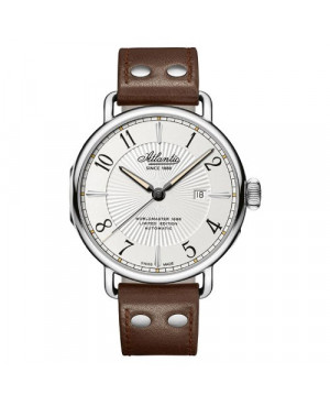 Klasyczny zegarek męski szwajcarski ATLANTIC Worldmaster 1888  57750.41.25 (577504125)