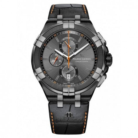 Szwajcarski, sportowy zegarek męski MAURICE LACROIX Aikon Chronograph Specjal Edition AI1018-PVB01-334-1(AI1018PVB013341)