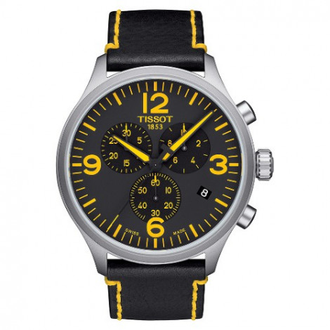 Szwajcarski, sportowy zegarek męski Tissot Chrono XL Tour De France Special Edition T116.617.16.057.01 (T1166171605701) na pasku