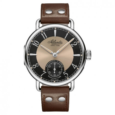 Klasyczny zegarek męski szwajcarski ATLANTIC Worldmaster 1888 57950.41.65B (579504165B)