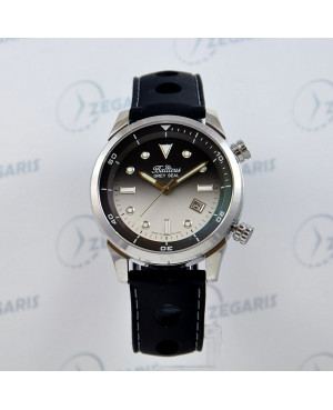 Polski zegarek męski do nurkowania BALTICUS Grey Seal Szary Gradient