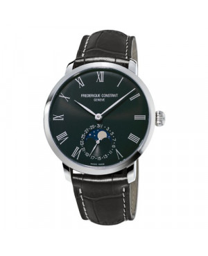 Szwajcarski zegarek męski FREDERIQUE CONSTANT Slimline Moonphase Manufacture FC-705BG4S6 (FC705BG4S6)