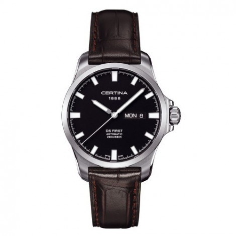 Szwajcarski, klasyczny zegarek męski Certina DS First C014.407.16.051.00 (C0144071605100)