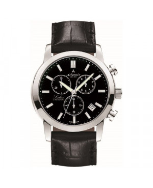Sportowy szwajcarski zegarek męski Atlantic Sealine 62450.41.61 (624504161)