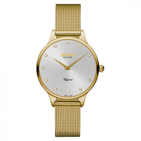 Klasyczny zegarek damski szwajcarski ATLANTIC Elegance 29038.45.27MB (290384527MB)
