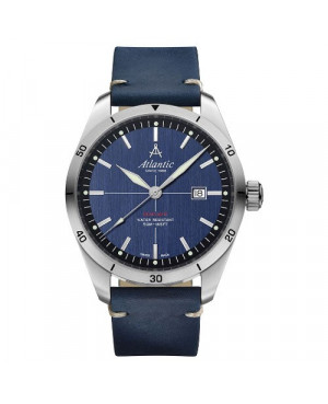 Klasyczny zegarek męski szwajcarski ATLANTIC Seaflight 70351.41.51 (703514151)