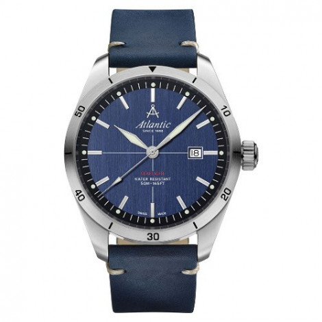 Klasyczny zegarek męski szwajcarski ATLANTIC Seaflight 70351.41.51 (703514151)