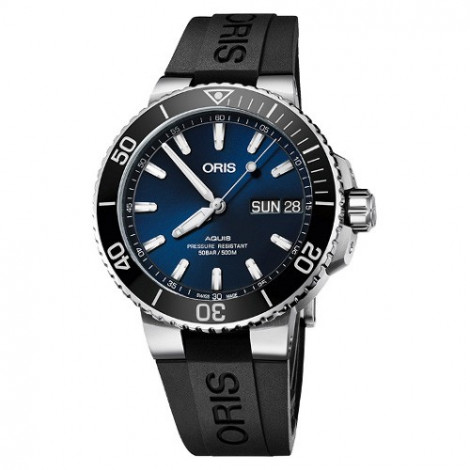 Szwajcarski zegarek męski do nurkowania ORIS Aquis Big Day Date 01 752 7733 4135 07 4 24 64EB