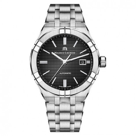 Szwajcarski kasyczny zegarek męski MAURICE LACROIX Aikon Automatic Date AI6008-SS002-330-1 (AI6008SS0023301)