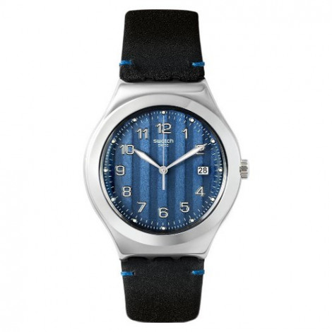 Szwajcarski, modowy zegarek męski SWATCH Irony Big Classic YWS438 COTES BLUES