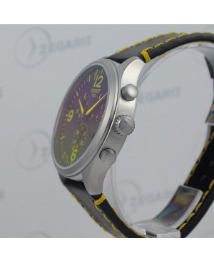 Szwajcarski, sportowy zegarek męski Tissot T116.617.16.057.01 (T1166171605701) mechanizm kwarcowy z chronografem ze stoperem