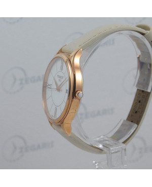 Szwajcarski, klasyczny zegarek damski TISSOT BELLA ORA ROUND T103.210.36.018.00 (T1032103601800) z dodatkowym paskiem