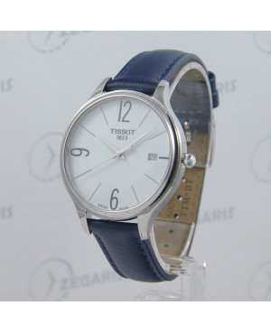 Szwajcarski, klasyczny zegarek damski TISSOT BELLA ORA ROUND T103.210.16.017.00 (T1032101601700) z szafirowym szkłem