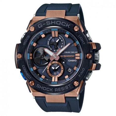 Sportowy zegarek męski Casio G-Shock G-Steel GST-B100G-2AER (GSTB100G2AER)