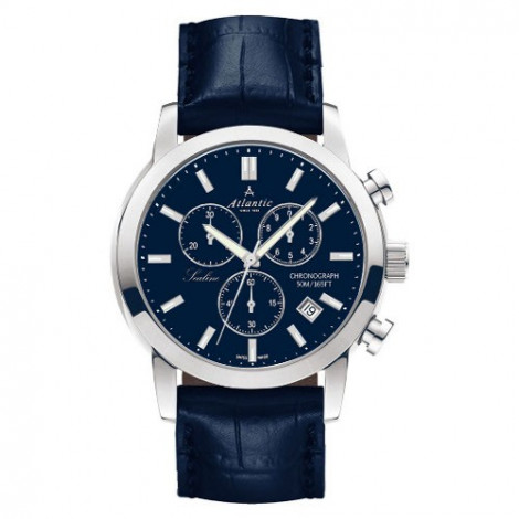 Sportowy zegarek męski szwajcarski ATLANTIC Sealine 62450.41.51 (624504151)