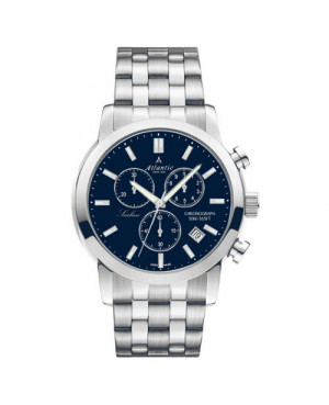 Sportowy zegarek męski szwajcarski ATLANTIC Sealine 62455.41.51 (624554151)