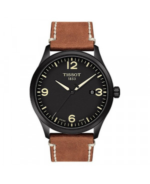 Szwajcarski, klasyczny zegarek męski Tissot Gent XL T116.410.36.057.00 (T1164103605700) mechanizm kwarcowy na baterię