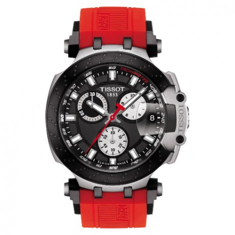 Szwajcarski, sportowy zegarek męski Tissot T-Race Chronograph T115.417.27.051.00 (T1154172705100) na kauczukowy pasku