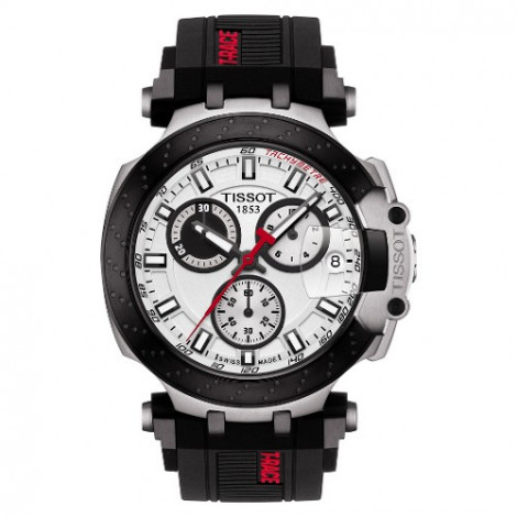 Szwajcarski, sportowy zegarek męski Tissot T-Race Chronograph T115.417.27.011.00 (T1154172701100) na kauczukowym pasku