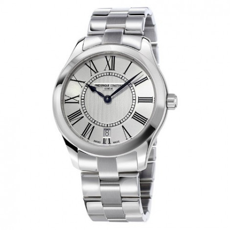Szwajcarski klasyczny zegarek damski FREDERIQUE CONSTANT Ladies Classic FC-220MS3B6B (FC220MS3B6B) zegarek z szkłem szafirowym