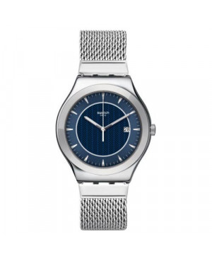 Szwajcarski, modowy zegarek męski SWATCH Irony Big Classic YWS449MA BLUE ICON