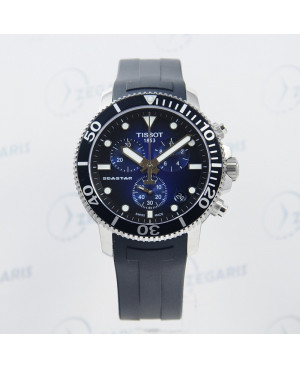 Szwajcarski zegarek męski Tissot Seastar 1000 T120.417.17.041.00 z szafirowym szkłem Zegaris Rzeszów