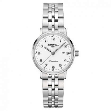 Szwajcarski, klasyczny zegarek damski CERTINA DS Caimano Lady C035.210.11.012.00 (C0352101101200)