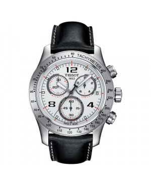 Szwajcarski, sportowy zegarek męski Tissot V8 T039.417.16.037.02 (T0394171603702) na pasku ze stoperem