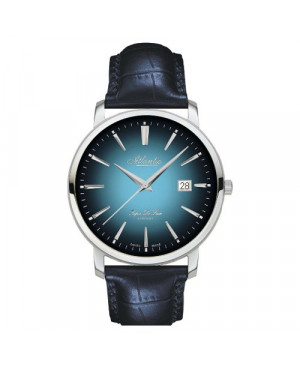 Klasyczny zegarek męski Atlantic Super de Luxe 64351.41.51 (643514151)