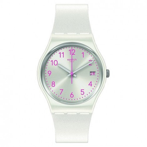Szwajcarski, modowy zegarek damski SWATCH Originals Gent GW411 PEARLAZING