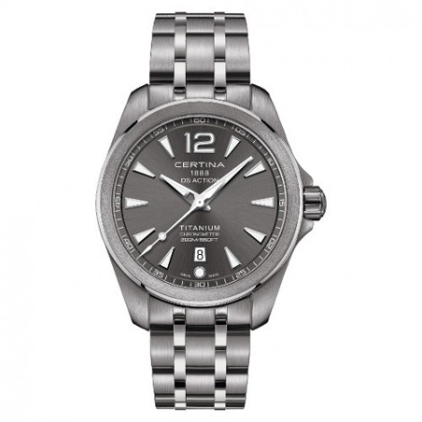 Szwajcarski, sportowy zegarek męski Certina DS Action Fixed Bezel C032.851.44.087.00 (C0328514408700)