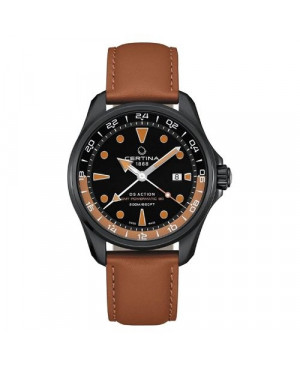 Szwajcarski, sportowy zegarek męski CERTINA DS Action GMT Powermatic 80 C032.429.36.051.00 (C0324293605100)