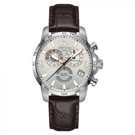 Szwajcarski, sportowy zegarek męski Certina DS Podium Chronograph GMT C034.654.16.037.01 (C0346541603701)