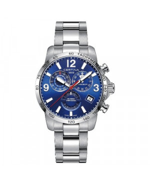 Szwajcarski, sportowy zegarek męski Certina DS Podium Chronograph GMT C034.654.11.047.00 (C0346541104700)