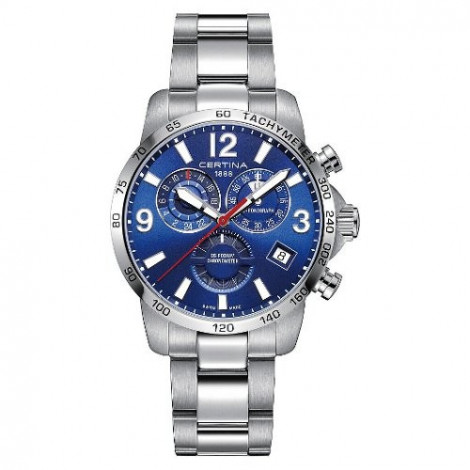 Szwajcarski, sportowy zegarek męski Certina DS Podium Chronograph GMT C034.654.11.047.00 (C0346541104700)