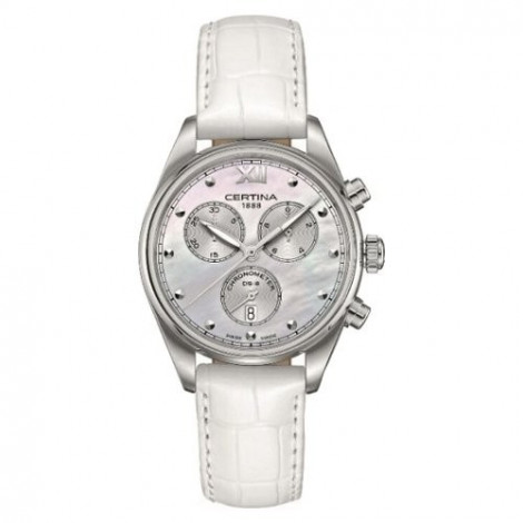 Szwajcarski, klasyczny zegarek damski Certina DS-8 Lady Chronograph C033.234.16.118.00 (C0332341611800)