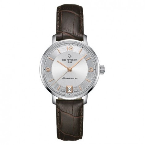 Szwajcarski, elegancki zegarek damski CERTINA DS Caimano Lady Powermatic 80 C035.207.16.037.01 (C0352071603701)