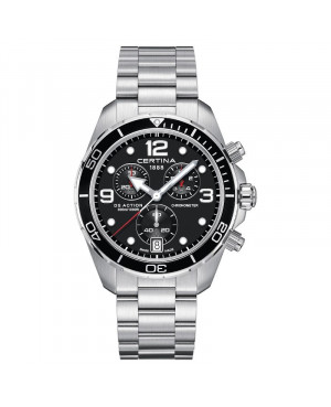 Szwajcarski zegarek męski do nurkowania CERTINA DS Action Chrono C032.434.11.057.00 (C0324341105700)