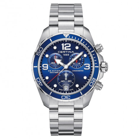 Szwajcarski zegarek męski do nurkowania CERTINA DS Action Chrono C032.434.11.047.00 (C0324341104700)