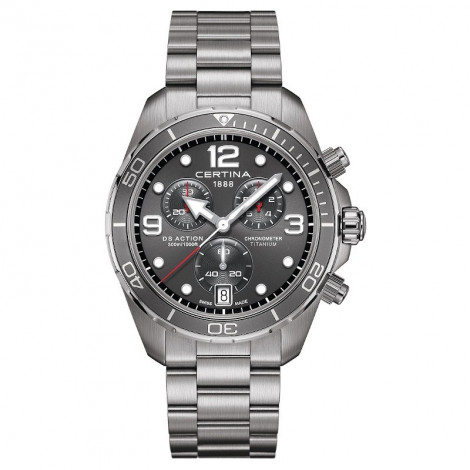 Szwajcarski zegarek męski do nurkowania CERTINA DS Action Chrono C032.434.44.087.00 (C0324344408700)
