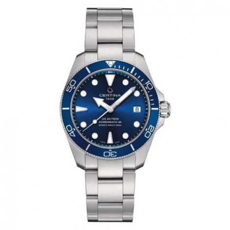 Szwajcarski zegarek męski do nurkowania Certina DS Action Diver 38mm C032.807.11.041.00 (C0328071104100)