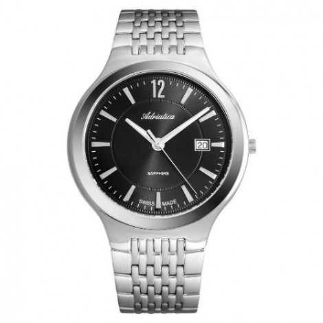 Szwajcarski, elegancki zegarek męski ADRIATICA A8296.5156Q (A82965156Q