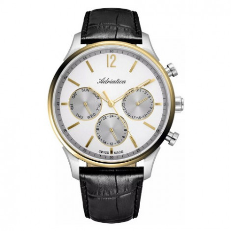 Szwajcarski, elegancki zegarek męski ADRIATICA A8271.2253QF (A82712253QF)